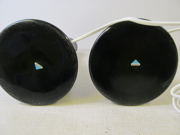 2 bordslampor Bergboms i glas och teak - Bild 3